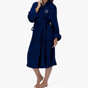 NFL Dallas Cowboys Adult Unisex Silk Touch Bathrobe, Lg/XL Officially Licensed
